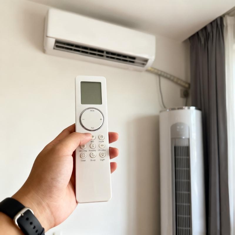 Ergonomic Air Conditioning Remote Controller For YBE1F Durability ABS Construction Long Ranges