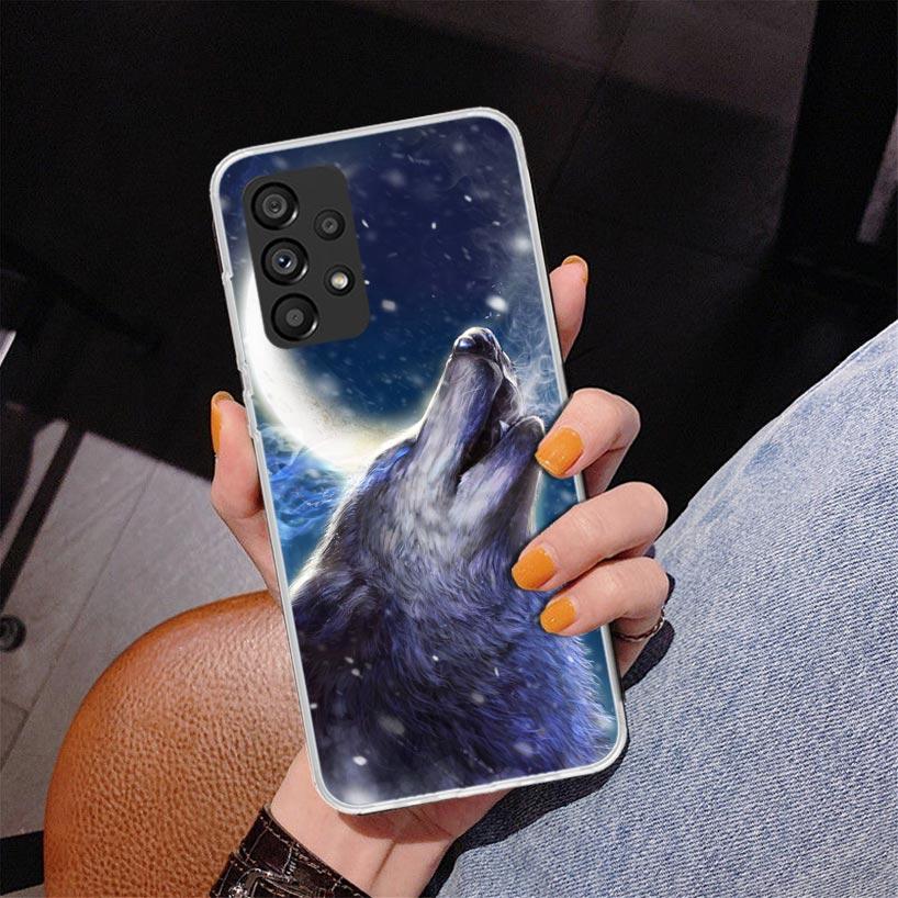 Angry Animal Wolf Fierce Phone Case For Samsung Galaxy A17 A16 A15 A14 A13 A57 A56 A55 A54 A53 A37 A36 A35 A34 A33 A26 A25 A24 A