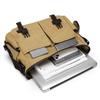 Men's Solid Color Canvas Crossbody Bag - Large Capacity, Versatile, Fashionable Messenger Bag for Commuting and Outdoor Use.