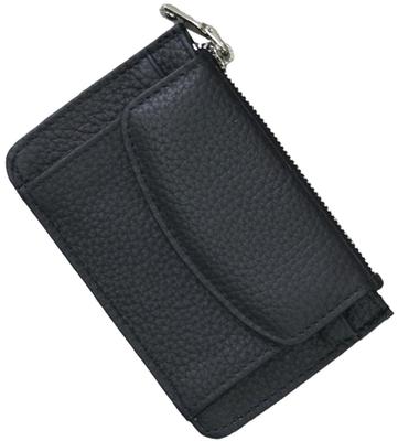 Altro Rose Black Fragment Case for Women, Slim Bifold Wallet with Coin Purse, Synthetic Leather, Card Case, IC Card, Pass Case, Commuter Pass, Coin,
