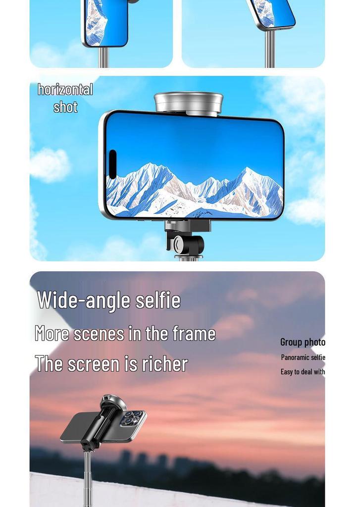 DP08 Bluetooth Selfie Stick & Tripod - 1.7m Portable Telescopic Stand for Phone Photography & Live Streaming