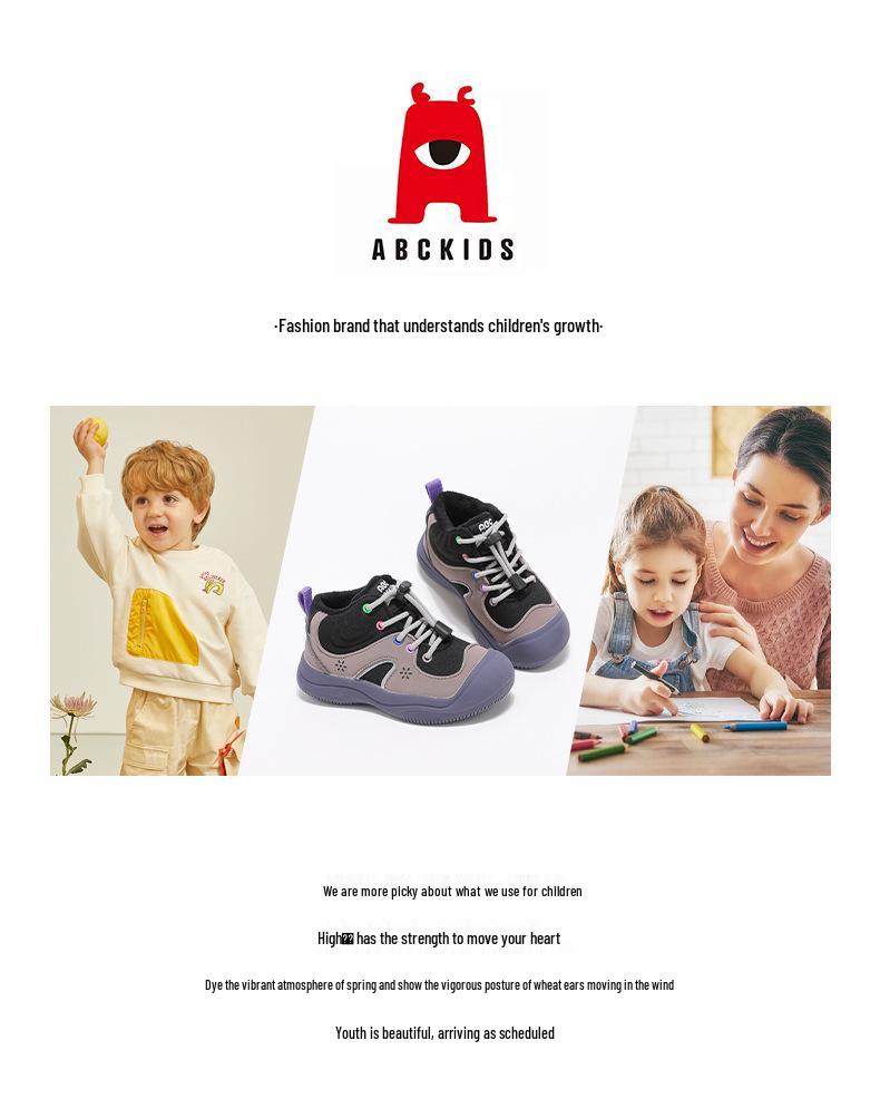 Abckids Winter Hiking Shoes for Kids - Non-slip Thick Sole, Warm Cotton Lining for Boys & Girls