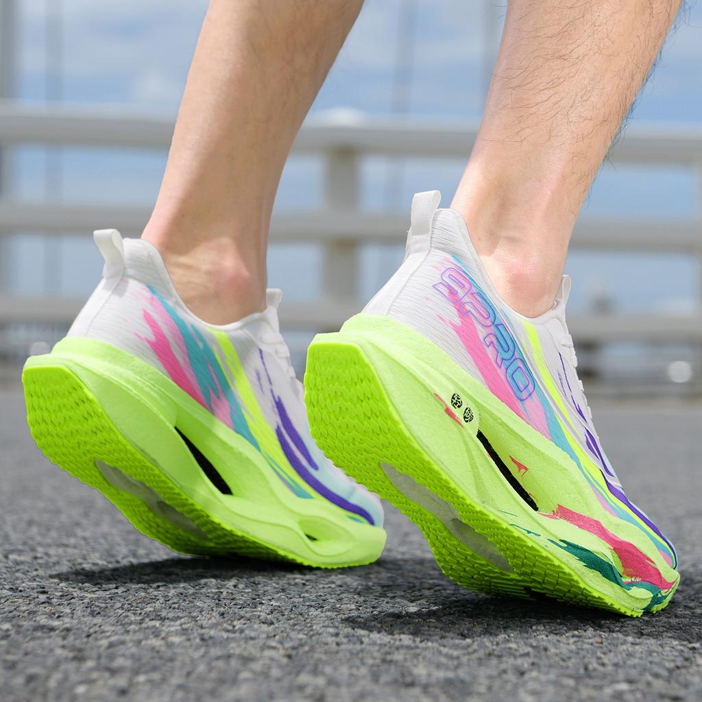 Men's carbon plate running shoes, marathon-specific breathable and lightweight sports shoes, women's comfortable sports shoes