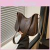 Retro Single Shoulder Bag Women's 2024 New Spring Fashion Simple Texture Crossbody Bag Bucket Bag Street Style