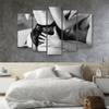 Five Piece Picture Canvas Print Sexy Couple Body