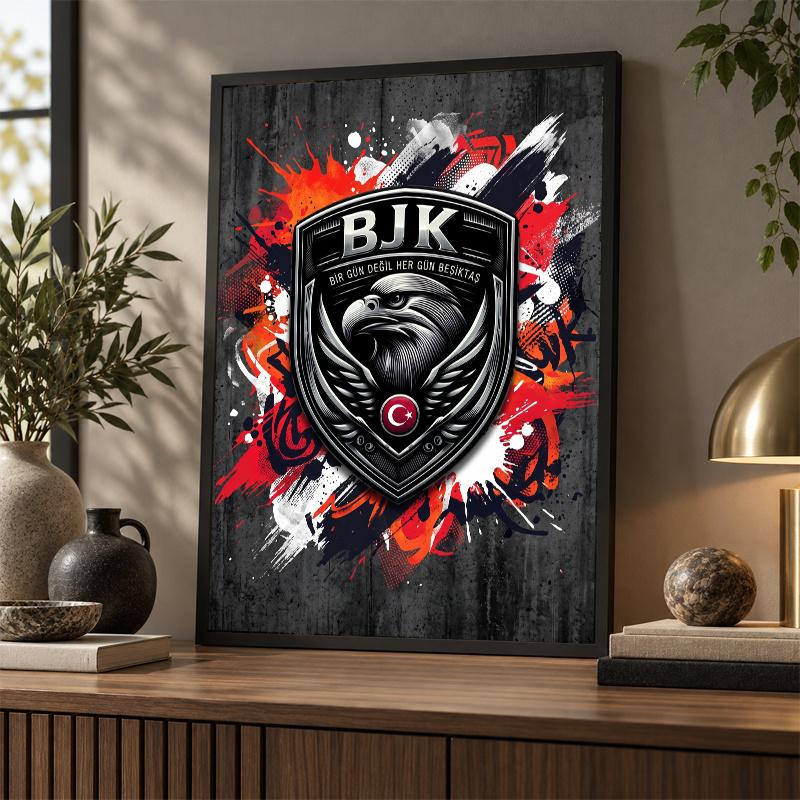 Beşiktaş FC Diamond Painting Kit 5D Full Drill DIY Diamond Mosaic Wall Art Home Decor
