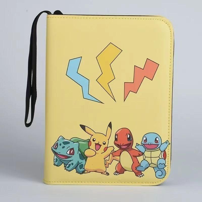 52 Style 400pcs Card Album 2x2 Loose-leaf Large Capacity Leather Anime Zipper Card Collection Photo Album