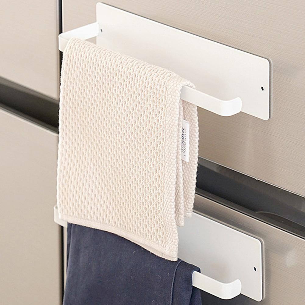Magnetic Paper Towel Holder Paper Towel Rack Wall Mount Towel Bar Rack Strong Magnet Backing Metal Tissue Stand for RV Bathroom