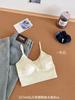 Light luxury satin seamless beauty back bra fixed cup with sling vest inside without steel ring base