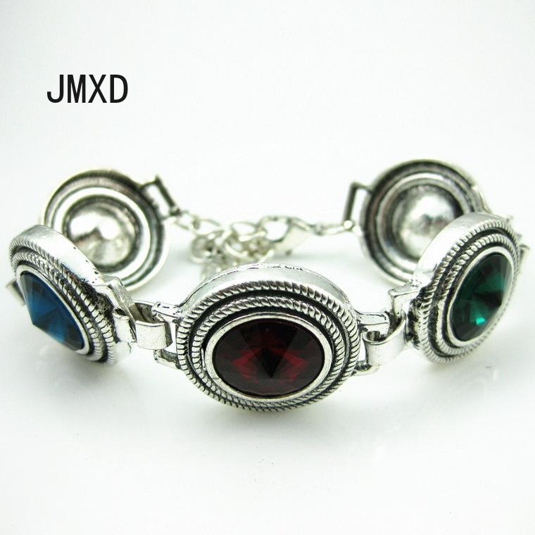 

Винтажный браслет, модный качественный женский браслет из сплава с кристаллами, креативный браслет