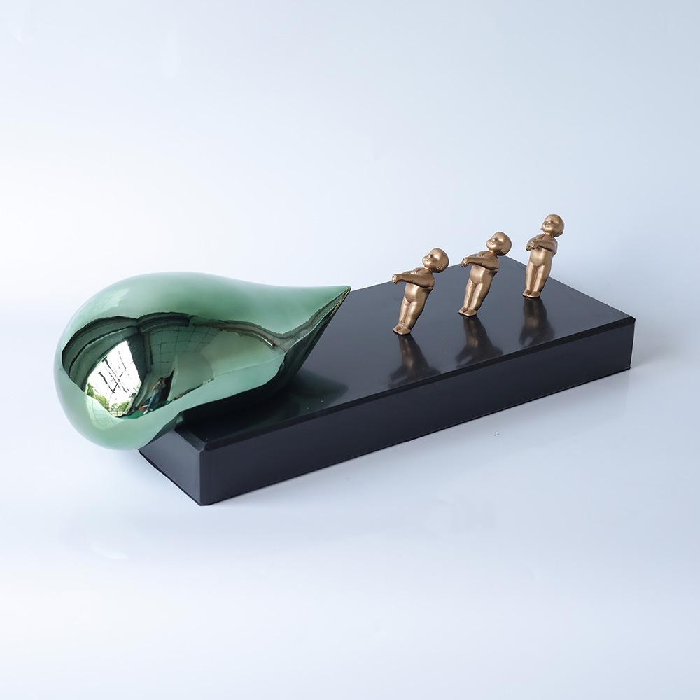 

Вироби з смоли Реалістична фігурка Скульптура Абстрактні прикраси-кулі Скульптура з кулями, що тягнуть Домашній декор Аксесуари