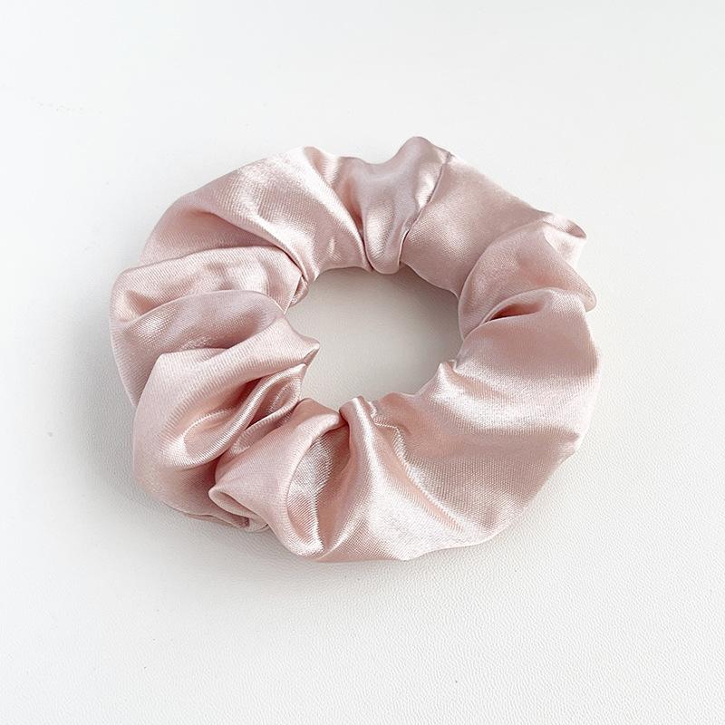 

Satin Cloth Art Large Intestine Hair Band European and American Headrope Hair Accessories Simple Headband Head Flower Rubber Band Hair Accessories