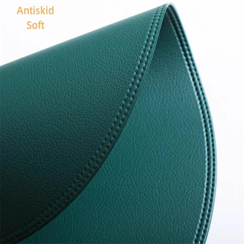 15" Round Light Luxury Lunch Mat Pure Color Household Western Food Mat Waterproof Oil Proof Heat Insulation Anti Scalding Mats