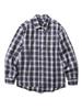 TRIP LE SENS Patterned Ethnic Ombre Check Shirt_Blue