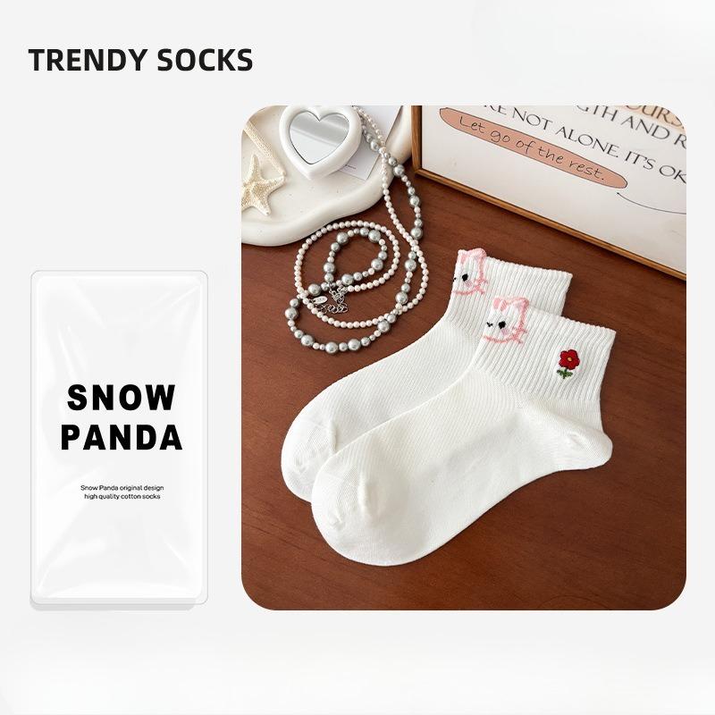 

Ballet-style Cotton Socks for Children, Spring/summer Lightweight Pile Socks, Breathable Mid-calf Socks 1 pair