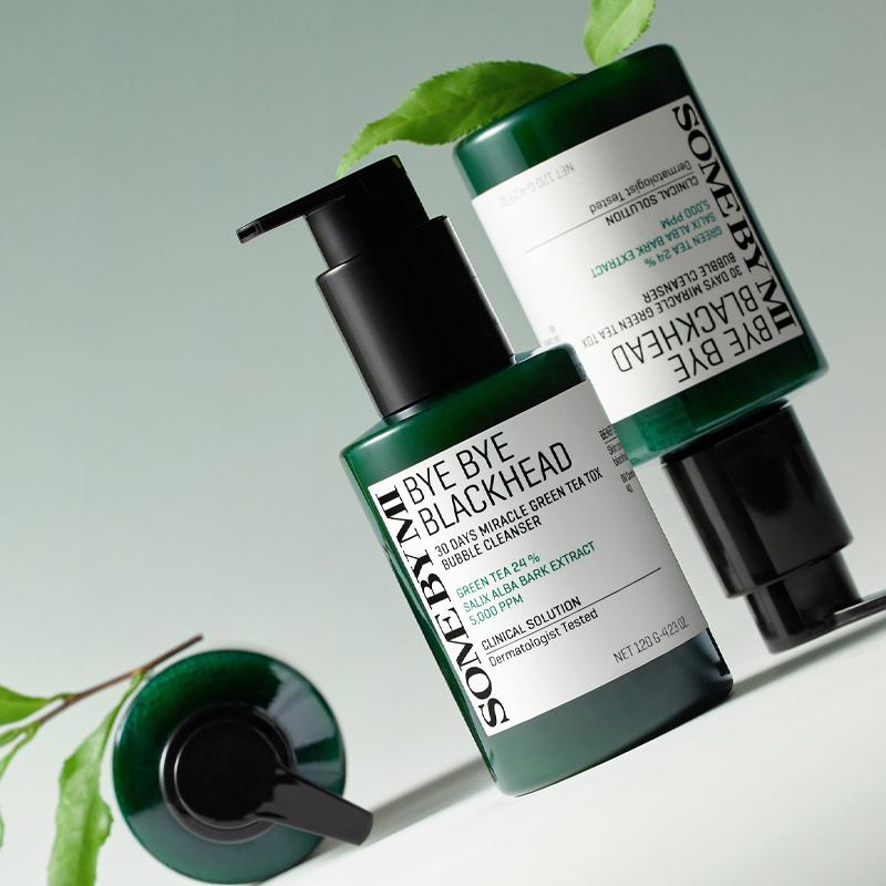SOME BY MI Bye Bye Blackhead 30 Days Miracle Green Tea Tox Bubble Cleanser 120g