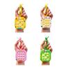 Yousheng Keychain Pendant Cartoon Cat Panda Design Whack-a-mole Toy Key Chain with Braided Lanyard Stress Relief Pressable Silicone Bubbles