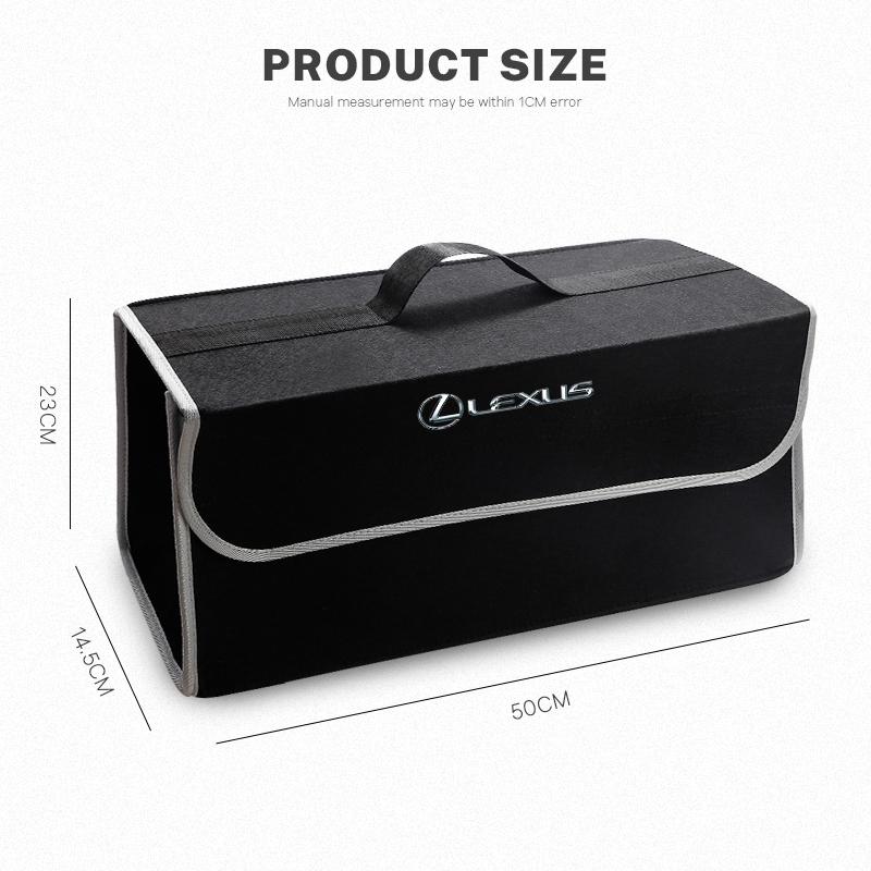 2026 Hot Interior Stickers Car Trunk Storage Box Trip Camping Organizer Bag Foldable For Lexus F SPORT GX460 Ct200h IS250 ES 220