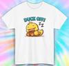 Funny Sleeping Duck Tee Quirky Duck Off Shirt Men's & Women's Sizes S-5XL