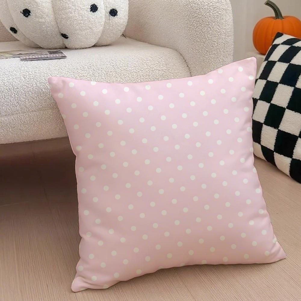 Casual Solid Colored Small Wavepattern Design Cushion Cover Throw Pillow Cover Hidden Button Durable Polyester Chair Cushion
