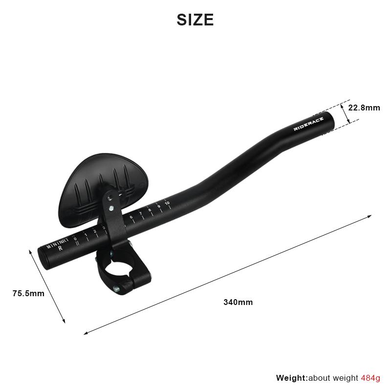 Bicycle Rest TT Handlebar Clip Aluminium Alloy Bike Rest Handlebar Aero Bars Handlebar Extension Triathlon Aerobars Tri Bars