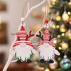 Faceless Doll Antler Christmas Ornaments: Cartoon Wooden Decorations & Tree Accessories