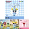 The Powerpuff Girls Plush Keychain With Checkerboard Pattern For Backpack Decor And Gifts
