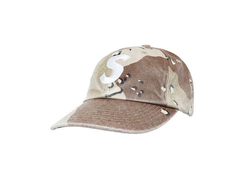Supreme Pigment S Logo 6-Panel Chocolate Chip Camo One-Size