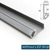Embedded LED Cabinet Shelf Light Splint Layer Edge Aluminum Profile 18mm Wooden Board Backlight Invisible Clamp Bar Strip Lights