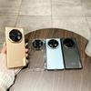 Fashion Solid Color Phone Case For VIVO X Fold 5 Front Protection Film PC Hard Shell Hinge Transparent Fold5 Back Cover