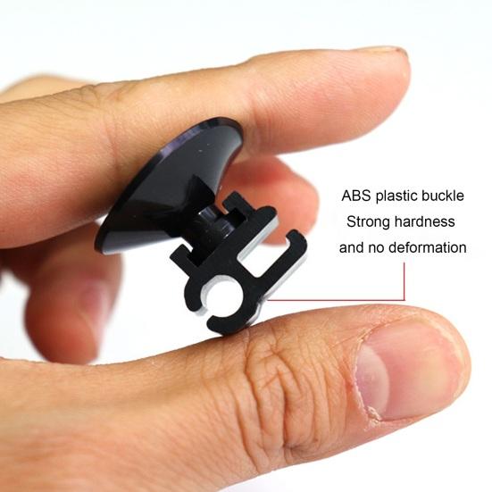 5 Pcs Aquarium Suction Cup Double-ended Buckle for Square And Round Tube Fish Tank Oxygen Tube Hose Pump Power Cord Buckle