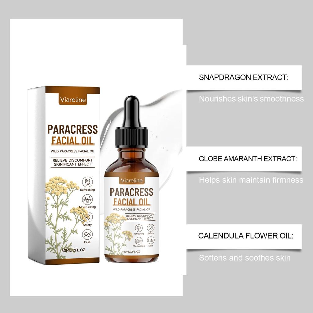 Viareline facial care essence oil refreshing Moisturizing essential oil daily care for the skin to enhance the soft texture of the skin 60ml
