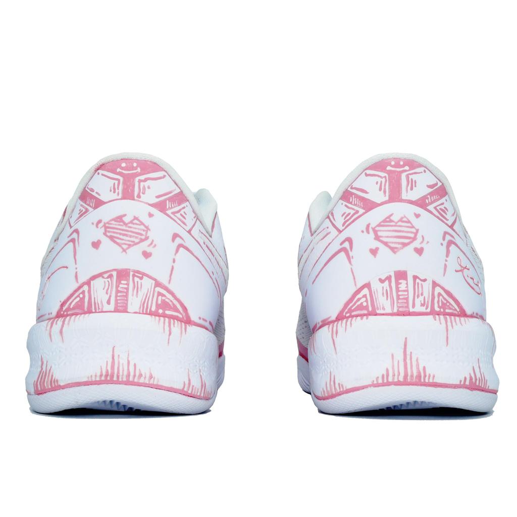 Nike Kobe 8 Kobe 8 Cushioning Low top Basketball Shoes Unisex Pink White FJ9364-100(Team255-)