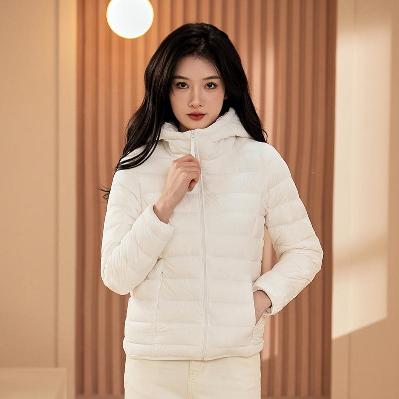 

Пуховик женский высококачественный новый короткий легкий и тонкий утолщенный теплый приталенный пух утки модное пальто XXXXL (140-75 kg)