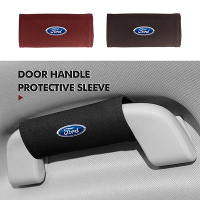 For Car Interior Handle Protective Cover Suede Sponge Comfortable Grip Mk2 Mk3 Ranger Mondeo Mk4 S-MAX Kuga Mustang Fusion