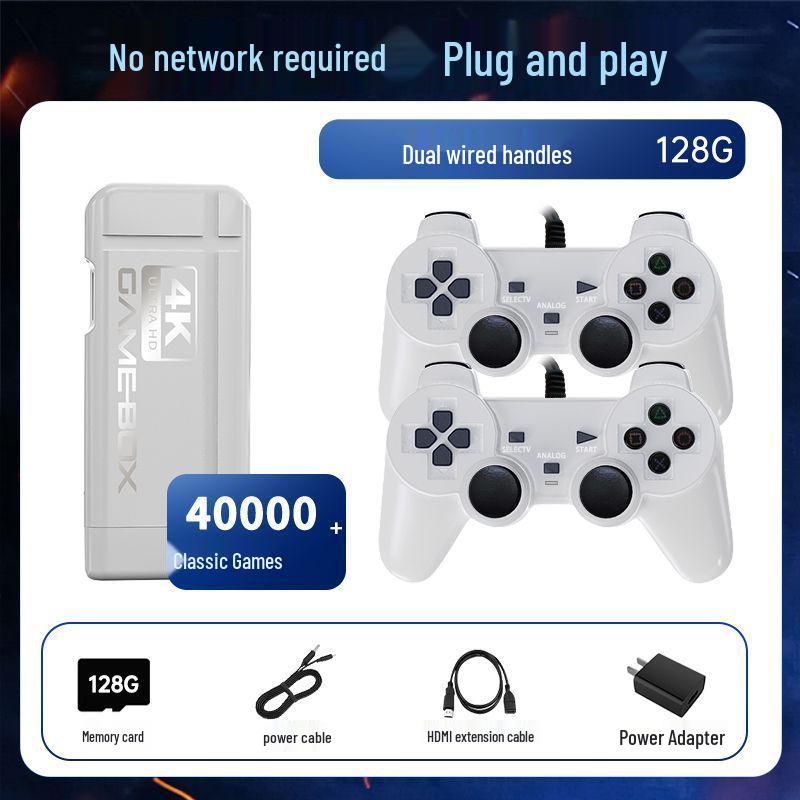 2024 HD 4K Wireless Console: 3D Classic Arcade Games with Super Mario