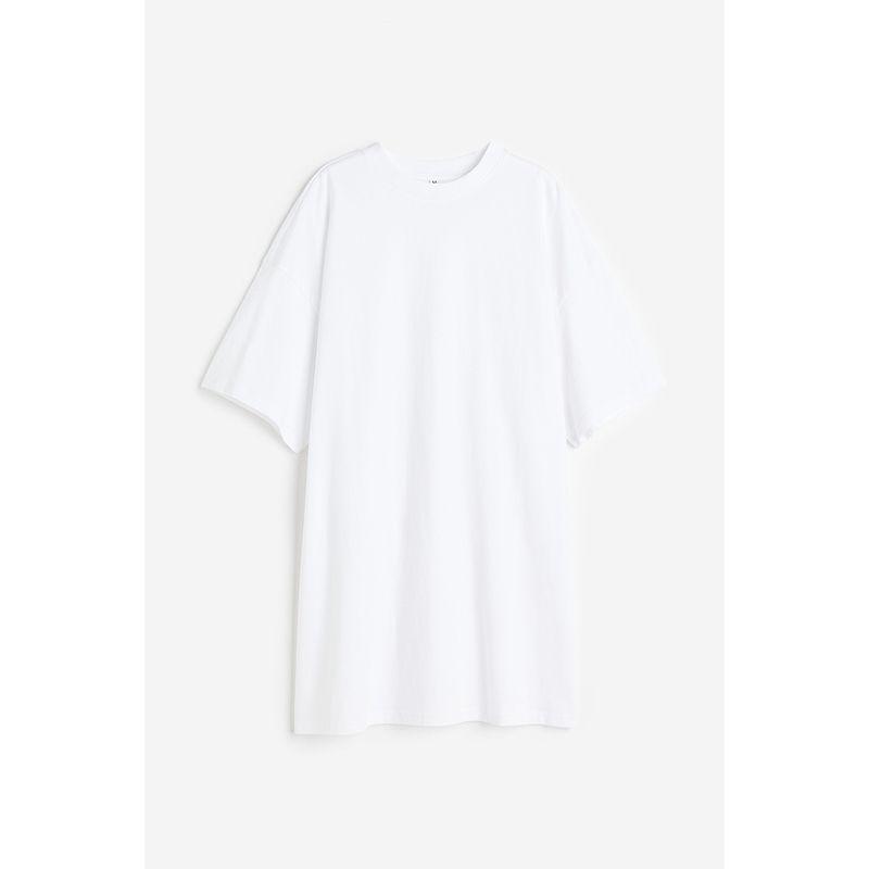 

HM Women clothes 2025 Summer New Women s Large Profile Simple Soft Jersey T-shirt Type Dress 1128506
