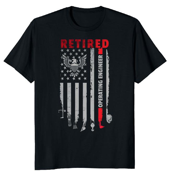 NEW LIMITED Retired Operating Engineer Funny Novelty Tee L