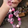 Bowknot Hairball Phone Hanging Chain Anti-lost Girls Phone Pendant  Female Lady Girl
