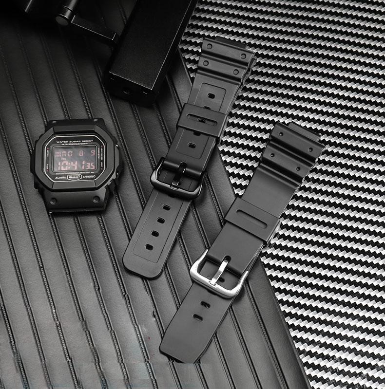 For Casio G-SHOCK GW-M5610 DW5600 DW5700 DW6900 Smart Watch Waterproof Watchbands  Man Sport Silicone Small Square Resin Strap