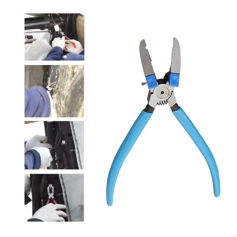 28GC Professional Car Clip Removal Pliers Strong Mixture Building For Plastic Fasteners Trim Panel Clamps Maintenance