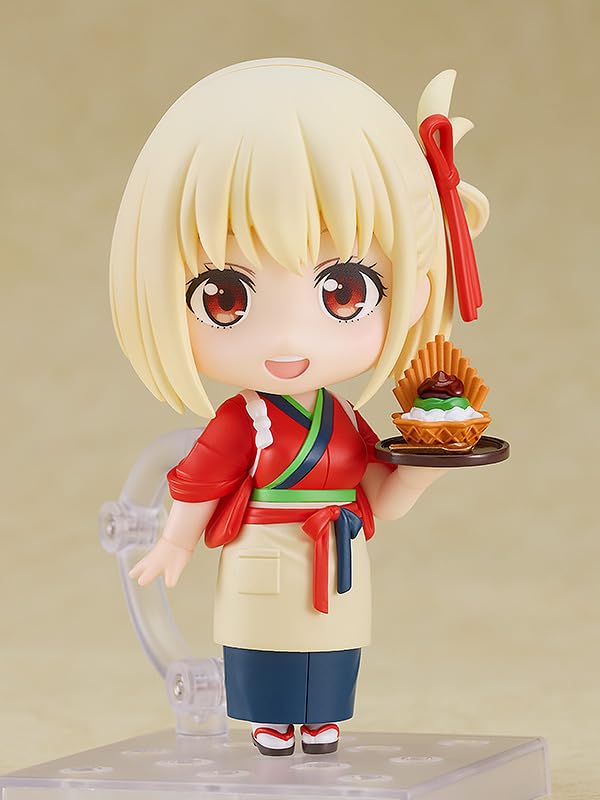 Nendoroid Licorice Recoil Chizuku Nishikigi Cafe Licolico Uniform Plastic Painted Movable Figure Ver. Non-scale