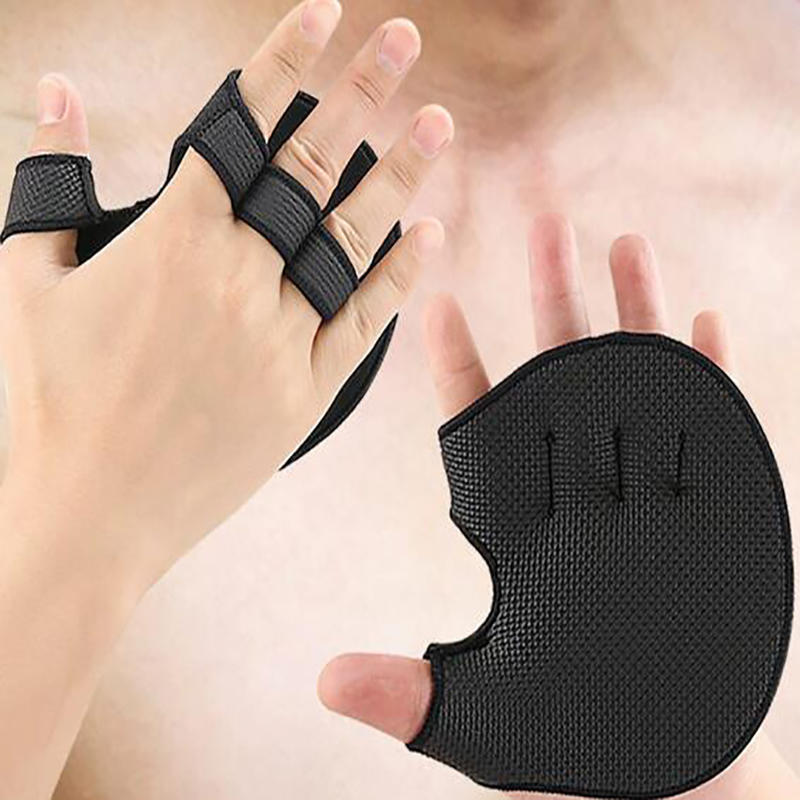 2pcs Palm Protectors Gym Fitness Gloves  Anti Slip Half Finger Weightlifting Dumbbell Grip Pads Training W Sports Hand Protector