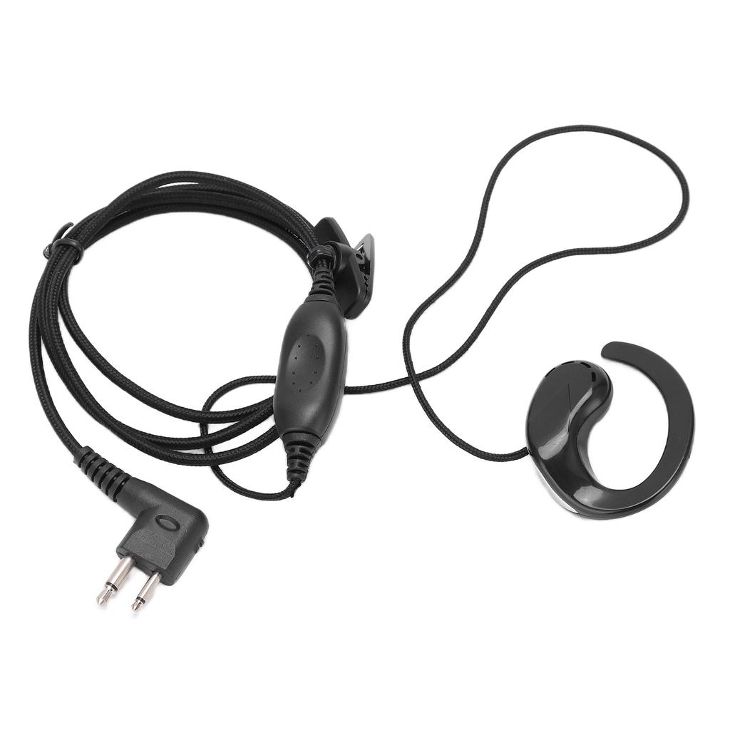 Fone de Ouvido Walkie Talkie Preto Sistema Acústico para Hotel Armazém para Série Motorola Spirit SV10 SV11