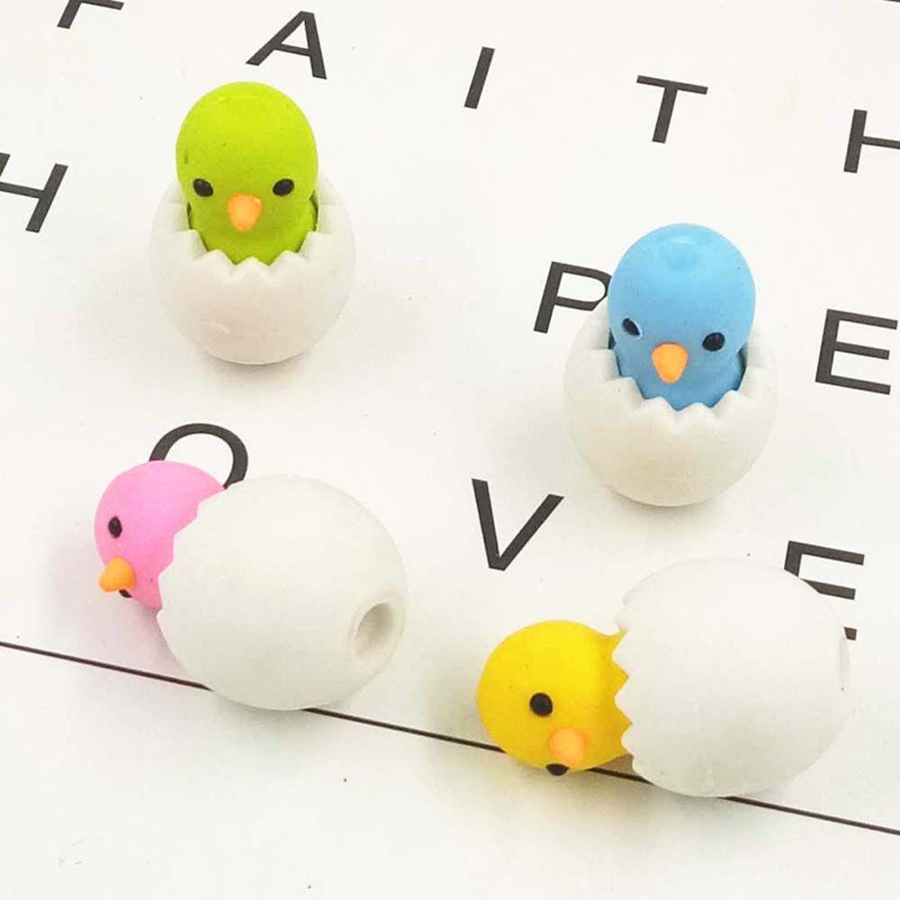 Supplies Cartoon Correction Tool Chicken Baby Eraser Stationery Chicken Egg Erasers Eggshell Eraser