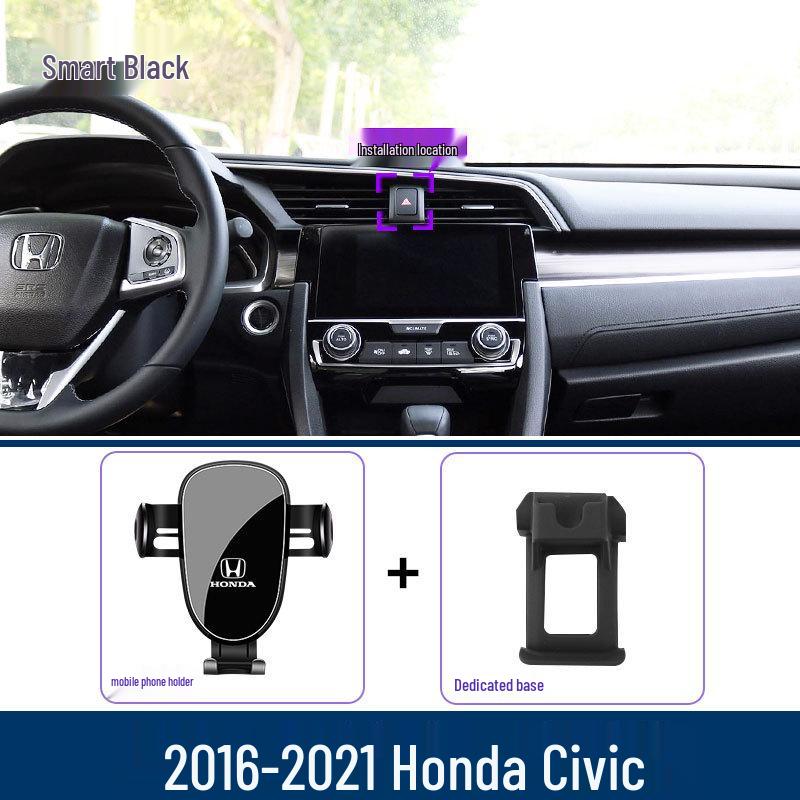 Kompatibilní držák telefonu pro Honda Civic (2016–2023) 9., 10., 11. generace – Držák navigace.