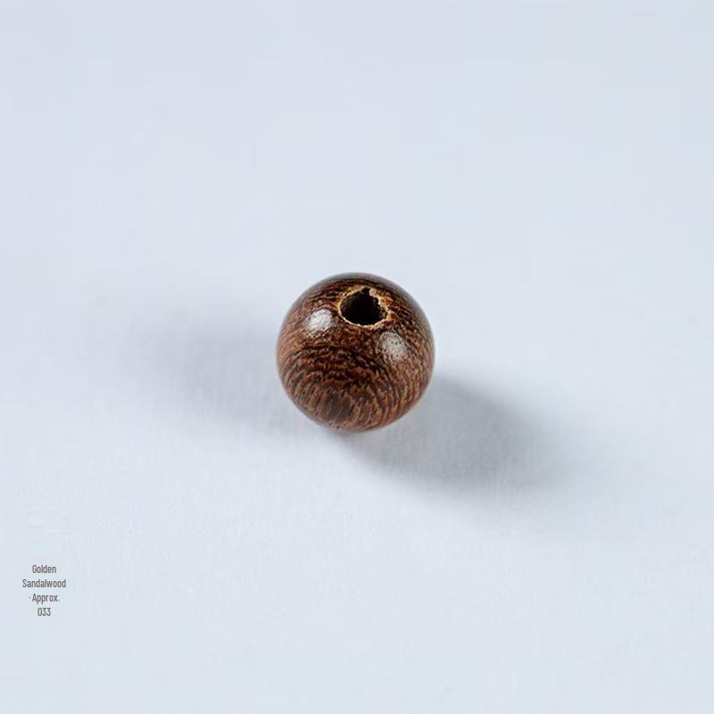 Natürliche Holzperlen: Grünes Sandelholz, Rotes Sandelholz, Ebenholz, Goldener Seidensandelholz, Zypresse - DIY-Zubehör