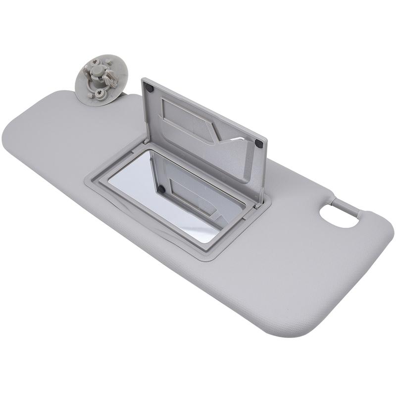 Car Sun Visor For Chevrolet Chevy Sonic 2012- For Spark 2013-2016 Gray Sun Visor With Makeup Mirror