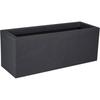 Window Box - EDA - Volcania Up - 25 L - Indoor/Outdoor - Stone Effect - 59 X 19.5 X 22.8 Cm - Anthracite Grey
