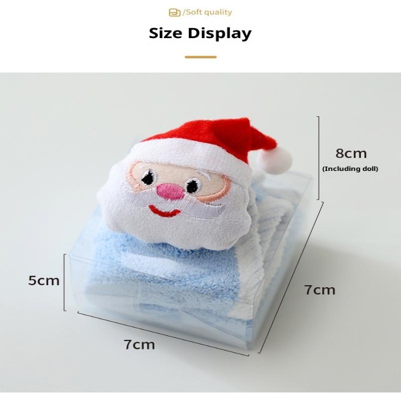 Kinder Weihnachten Stil Handtuch Cartoon Elch Schneemann Weihnachtsmann Weihnachten Baum Samt Handtuch Bad Hängen Handtuch Adsorption Tuch